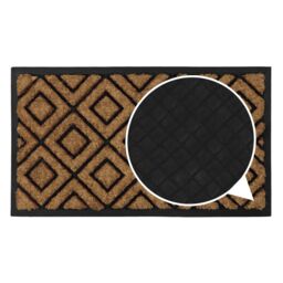 JVL Comfort Tuffscrape Door Mat, 40x70cm, Diamond in Brown - Size: 40 cm x 70 cm - thumbnail 3