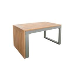 sweeek 4-seater modular aluminium & acacia garden lounge set in Khaki - thumbnail 9
