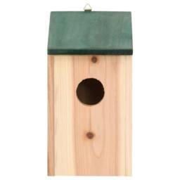 Berkfield Home Bird Houses 4 pcs Wood 12x12x22 cm in Beige - Size: 12 x 12 x 22 cm - thumbnail 3