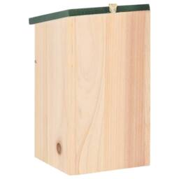 Berkfield Home Bird Houses 4 pcs Wood 12x12x22 cm in Beige - Size: 12 x 12 x 22 cm - thumbnail 5