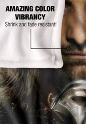 Warner Brothers Lord Of The Rings Aragorn Officially Licensed Silky Touch Super Soft Throw Blanket 152 x 127 cm in White - thumbnail 4