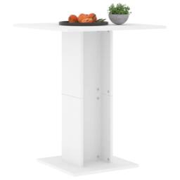 Berkfield Home Bistro Table White 60x60x75 cm Engineered Wood - Size: 60 x 60 x 75 cm - thumbnail 3