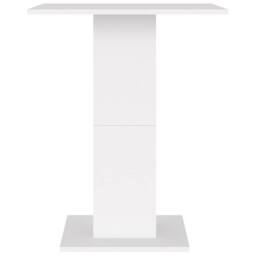 Berkfield Home Bistro Table White 60x60x75 cm Engineered Wood - Size: 60 x 60 x 75 cm - thumbnail 5