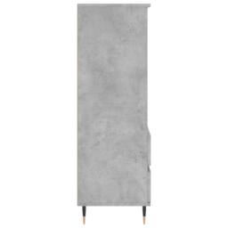 Berkfield Home Highboard Concrete Grey 40x36x110 cm Engineered Wood - Size: 40 x 36 x 110 cm - thumbnail 7