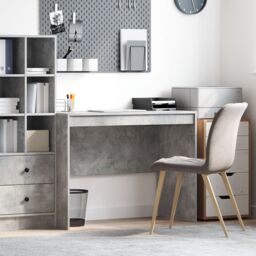 Berkfield Home Writing Desk Concrete grey MDF 100 x 50 x 76 cm Writing Desk