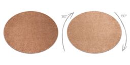 RugsX Round Indus Rug in Brown - Size: 200 cm diameter - thumbnail 3
