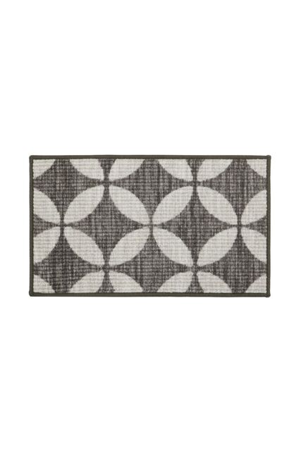 JVL Fiora Machine Washable Doormat 44 x 75 cm Pewter in Beige - Size: 44 cm x 75 cm - image 1