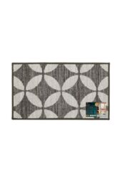 JVL Fiora Machine Washable Doormat 44 x 75 cm Pewter in Beige - Size: 44 cm x 75 cm - thumbnail 6