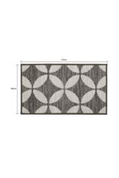 JVL Fiora Machine Washable Doormat 44 x 75 cm Pewter in Beige - Size: 44 cm x 75 cm - thumbnail 5