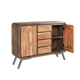 IH Design Daizha Metal & Wood Sideboard in Brown - thumbnail 4