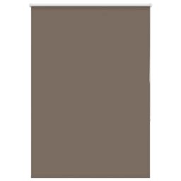 Berkfield Home Roller Blind Blackout Coffee 105x130 cm Fabric Width 100.7 cm Polyester in Brown - thumbnail 2