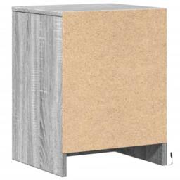 Berkfield Home Stylish Bedside Cabinets with LED Lights 2 pcs Grey Sonoma Engine - thumbnail 8