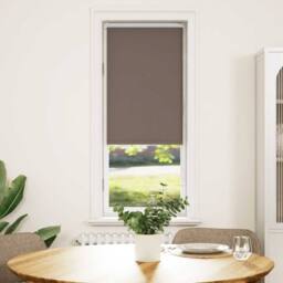 Berkfield Home Roller Blind Blackout Coffee 50x130 cm Fabric Width 45.7 cm Polyester in Brown - thumbnail 2