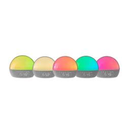 Menkind RED5 Colour Changing T509 Alarm Clock Five Soothing Audio Tracks in Grey - thumbnail 7