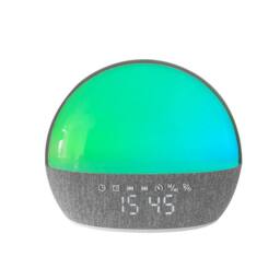 Menkind RED5 Colour Changing T509 Alarm Clock Five Soothing Audio Tracks in Grey - thumbnail 5