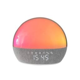 Menkind RED5 Colour Changing T509 Alarm Clock Five Soothing Audio Tracks in Grey - thumbnail 3
