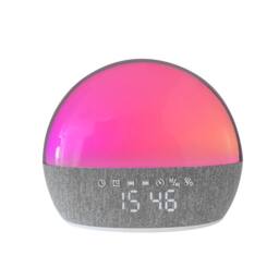 Menkind RED5 Colour Changing T509 Alarm Clock Five Soothing Audio Tracks in Grey - thumbnail 6