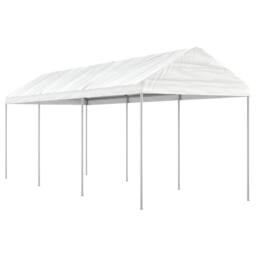 Berkfield Home Gazebo with Roof White 6.69x2.28x2.69 m Polyethylene - thumbnail 2