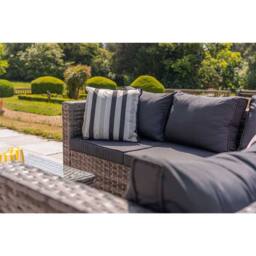 Furniture Maxi Vancouver 6 Seater Modular Rattan Sofa Set With Rain Cover in Grey - thumbnail 7