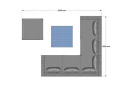 Furniture Maxi Vancouver 6 Seater Modular Rattan Sofa Set With Rain Cover in Grey - thumbnail 6