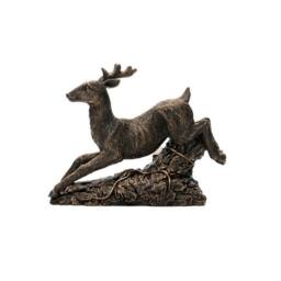 Jardinopia Leaping Stag Plant Pot Feet - Set of 3 - L3.5 x W5 x H7 cm in Bronze - thumbnail 3
