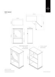 Orsina Portland Wall Cabinet in White - thumbnail 5