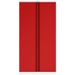 Phoenix Safe Company Steel Storage Cupboard in Grey & Red with Key Lock, SCL1891GRK - Size: 180 cm x 100 cm - thumbnail 3