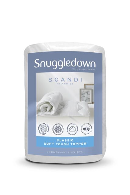 Snuggledown Luxury Quilted Mattress Protector with Soft Touch Finish & Elasticated Straps in White - Size: Super King - image 1