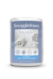 Snuggledown Luxury Quilted Mattress Protector with Soft Touch Finish & Elasticated Straps in White - Size: Super King - thumbnail 1