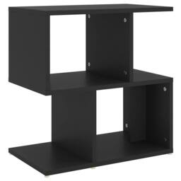 Berkfield Home Bedside Cabinet Black 50x30x51.5 cm Engineered Wood - thumbnail 1