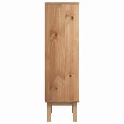 Berkfield Home Shoe Cabinet OTTA with 3 Drawers Brown&Grey Solid Wood Pine - thumbnail 5