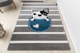 RugsX Petit Rug in Grey - Size: 180 cm x 270 cm - thumbnail 4