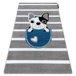 RugsX Petit Rug in Grey - Size: 180 cm x 270 cm - thumbnail 1
