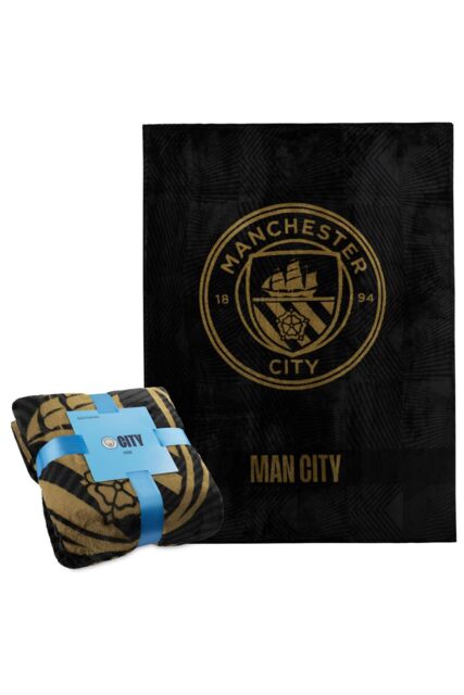 Manchester City FC Fleece Blanket in Black - image 1