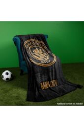 Manchester City FC Fleece Blanket in Black - thumbnail 2