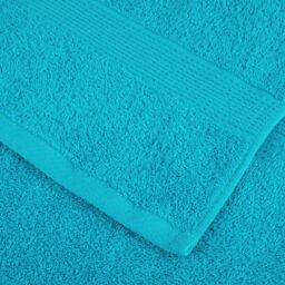 Berkfield Home 8 Piece Premium Towel Set SOLUND Turquoise 600 gsm in Blue - thumbnail 5