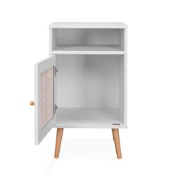 sweeek Scandi-style bedside table with drawer in Off-White - thumbnail 7
