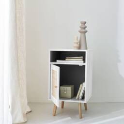 sweeek Scandi-style bedside table with drawer in Off-White - thumbnail 4