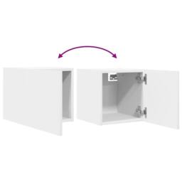 Berkfield Home Wall Mounted TV Cabinet White 30.5x30x30 cm - thumbnail 7