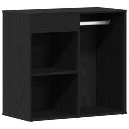 Berkfield Home LED Dressing Table with 2 Cabinets Black Oak Engineered Wood - thumbnail 8