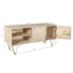 IH Design Plasma Media Unit Deiondre Light Mango in Brown - thumbnail 6