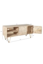 IH Design Plasma Media Unit Deiondre Light Mango in Brown - thumbnail 7
