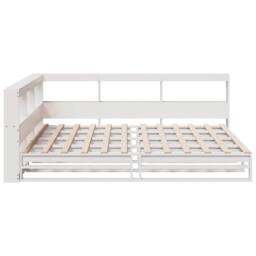 Berkfield Home Bookcase Bed without Mattress White 140x200cm Solid Wood Pine - Size: 140x200 cm - thumbnail 6