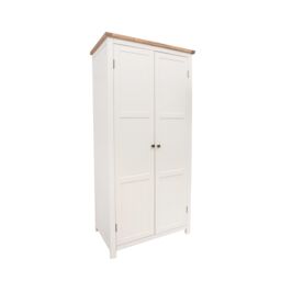 Cabinet Bits Lovere 2 Door Wardrobe Brass Knob in Off-White - thumbnail 2