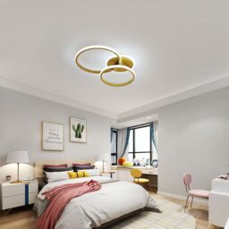 Pheashine Elegant Round LED Ceiling Light Gold 56x31x9.5CM - Size: 56x31x9.5 cm - thumbnail 6