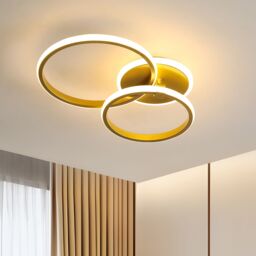 Pheashine Elegant Round LED Ceiling Light Gold 56x31x9.5CM - Size: 56x31x9.5 cm - thumbnail 2