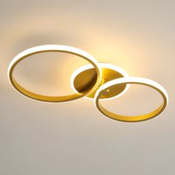 Pheashine Elegant Round LED Ceiling Light Gold 56x31x9.5CM - Size: 56x31x9.5 cm - thumbnail 1