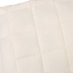 Berkfield Home Weighted Blanket Light Cream 155x220 cm 7 kg Fabric - thumbnail 4