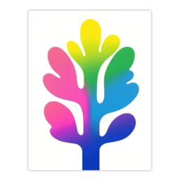 "Artery8 Matisse Style Colourful Tree Modern Plant Lover Wall Art Print - Size: W12"" x H16""" - thumbnail 1