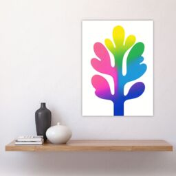 "Artery8 Matisse Style Colourful Tree Modern Plant Lover Wall Art Print - Size: W12"" x H16""" - thumbnail 4